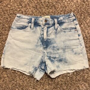 Universal Thread Light Blue Tie-Dye Jean Shorts